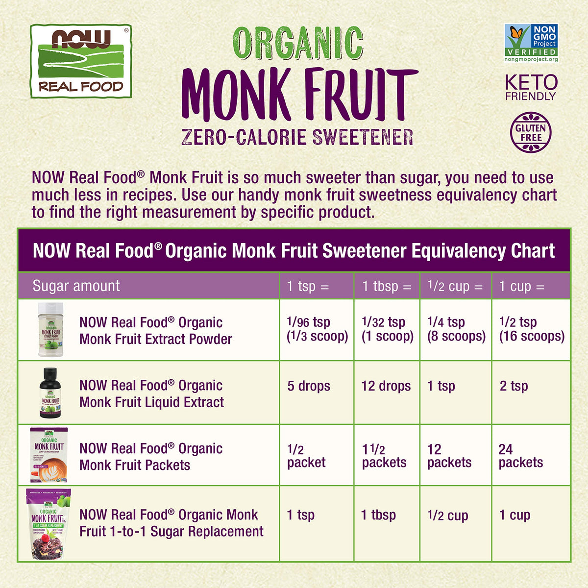 Now Foods Organic Monk Fruit Liquid Sweetener, 59 ml