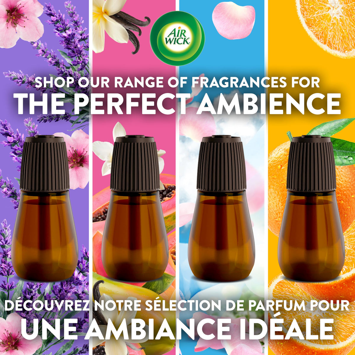 Air Wick Essential Mist Refill, Black Lotus and Violet, 3 Count