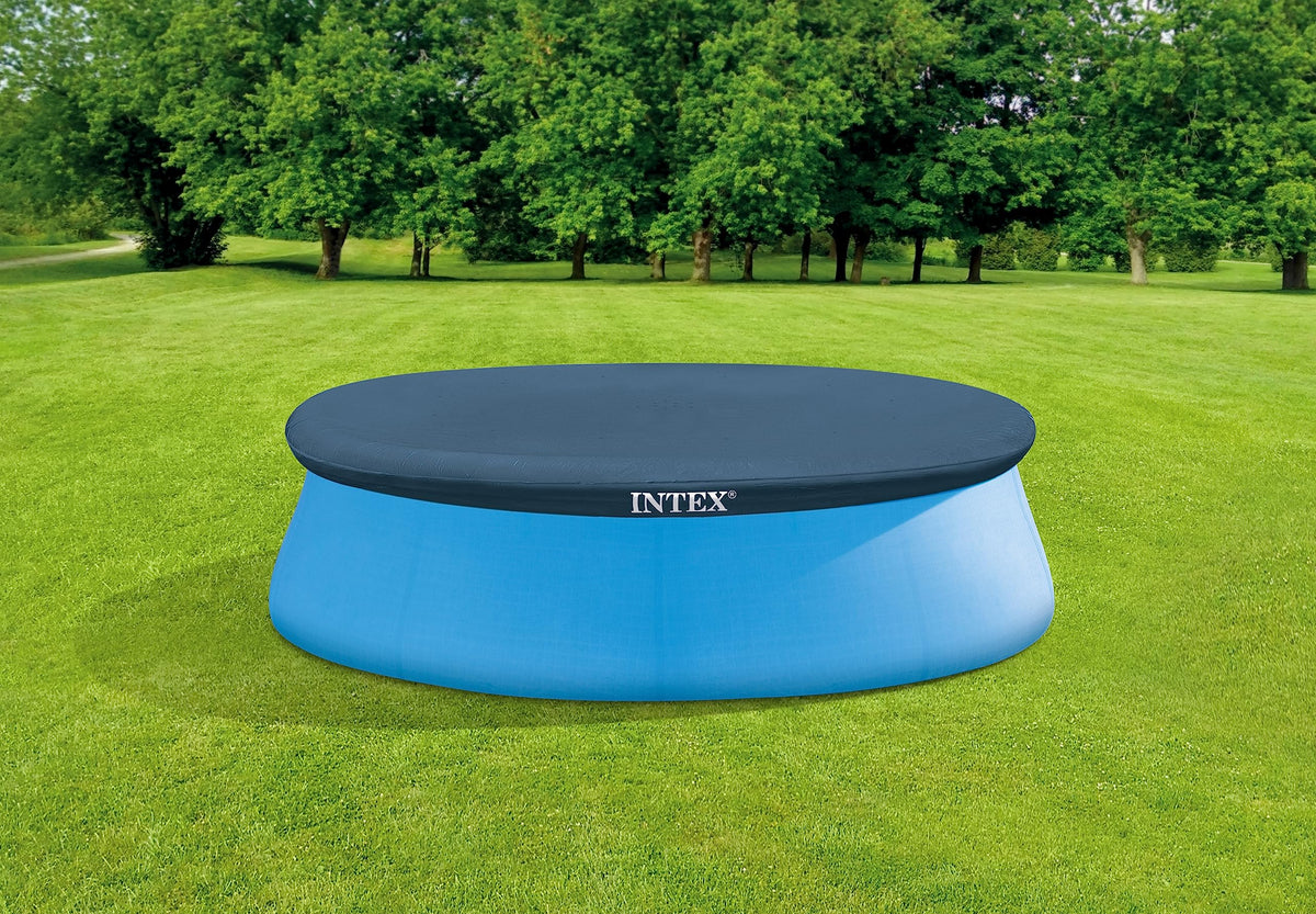 Intex 28020E Easy Set Pool Cover, 8 ft