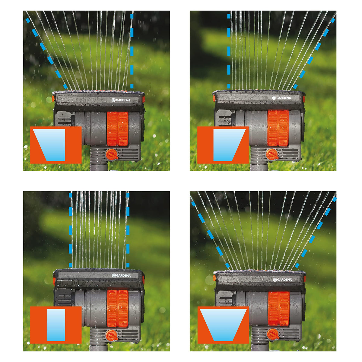 Gardena N83-SZMXFP ZoomMaxx Oscillating Sprinkler on Spike