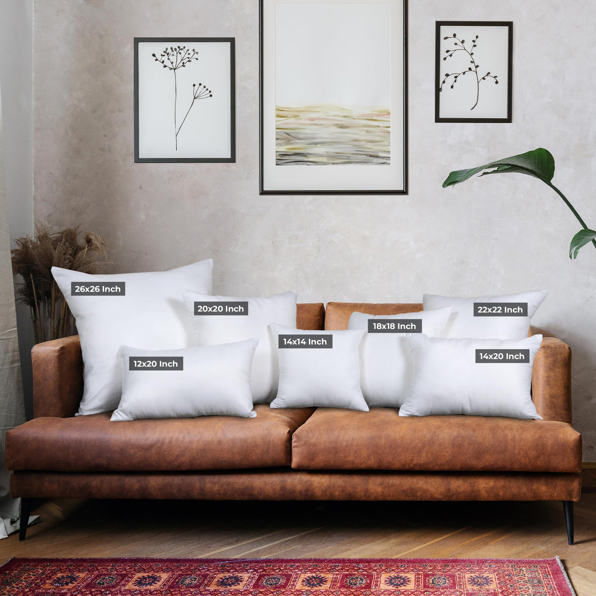 Utopia Bedding Throw Pillow Inserts, 18 x 18 in, Set of 4, White