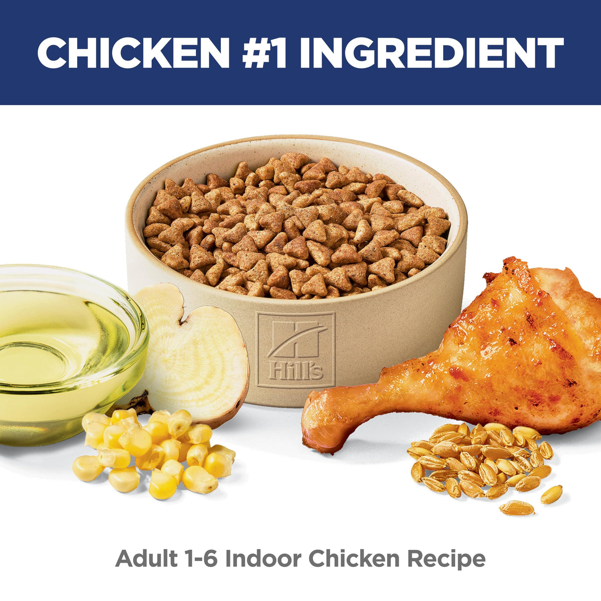 Hill's Science Diet Adult Indoor Dry Cat Food, Chicken, 1.58 kg