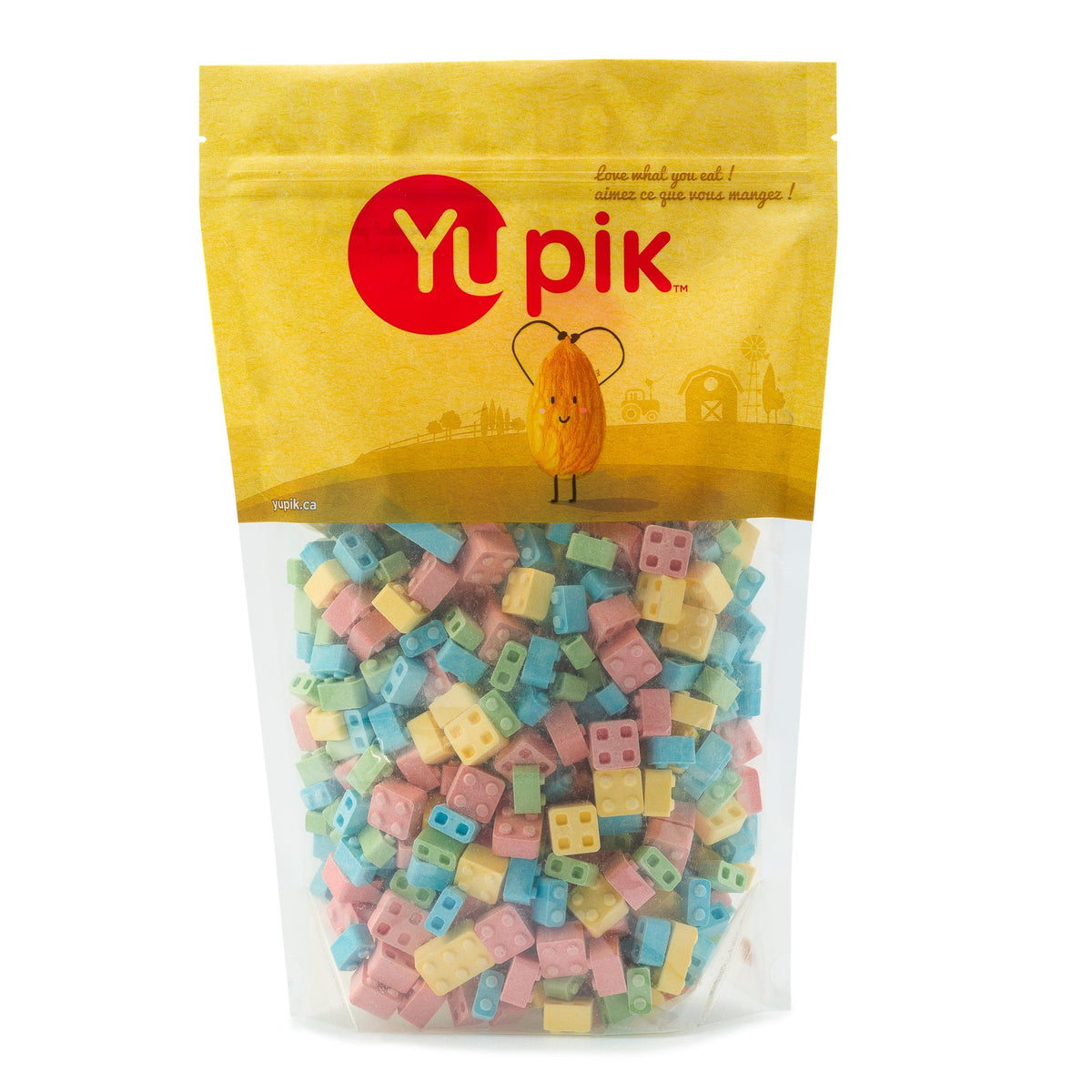 Yupik Candy Blox Pressed Candies, 1 kg, 6 Count, Gluten-Free, Kosher