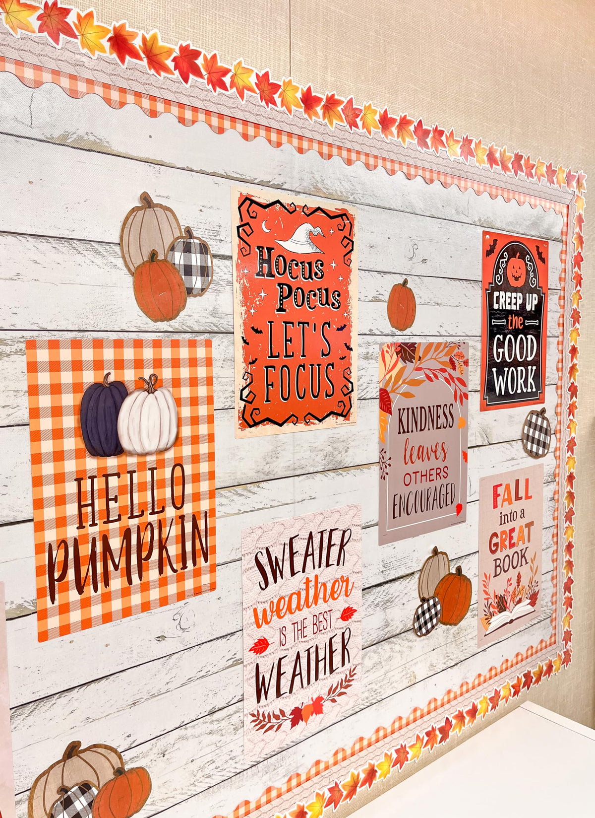 Teacher Created Resources White Shiplap Bulletin Board Roll