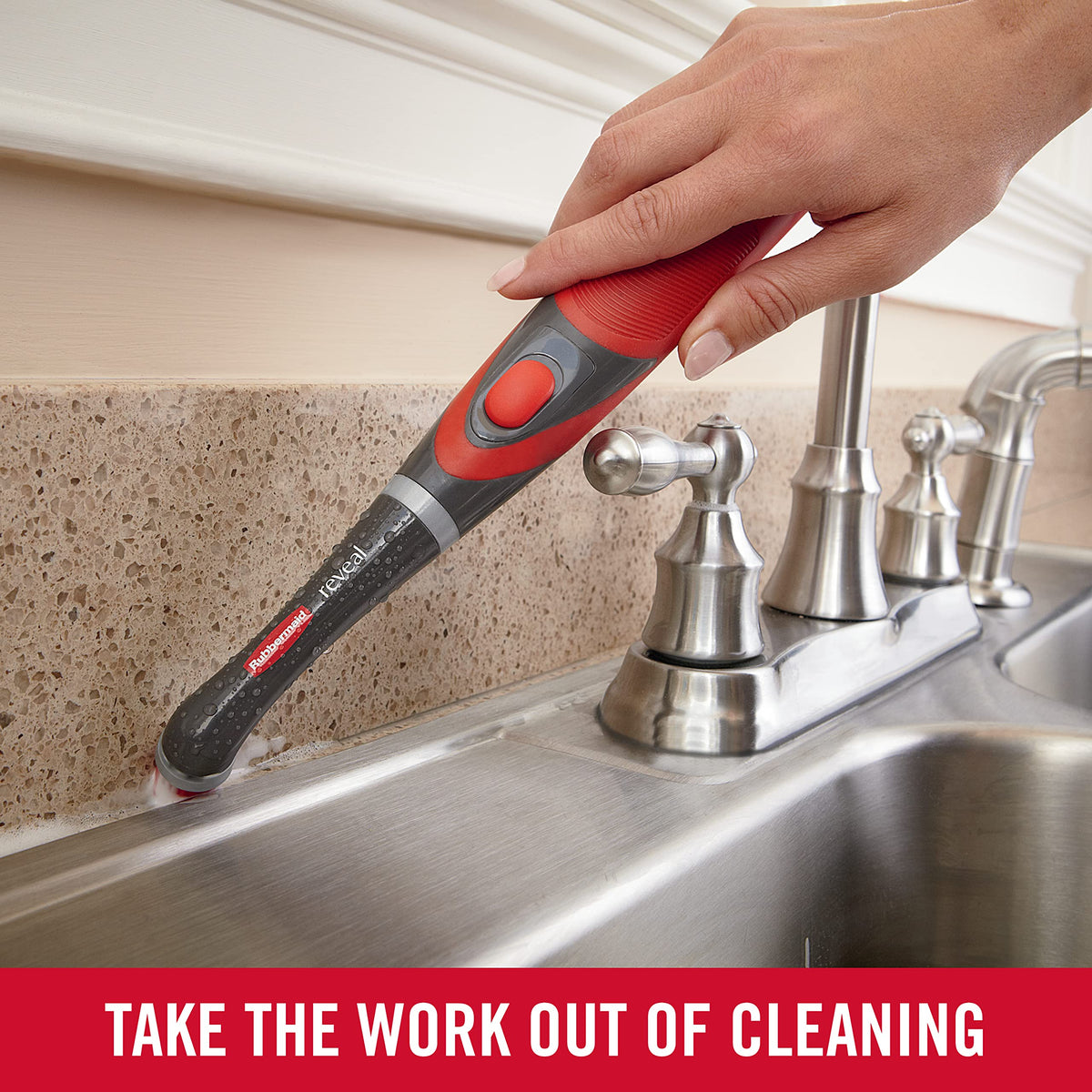 Rubbermaid Reveal Power Scrubber for Grout, Tile, Shower and Bathtub