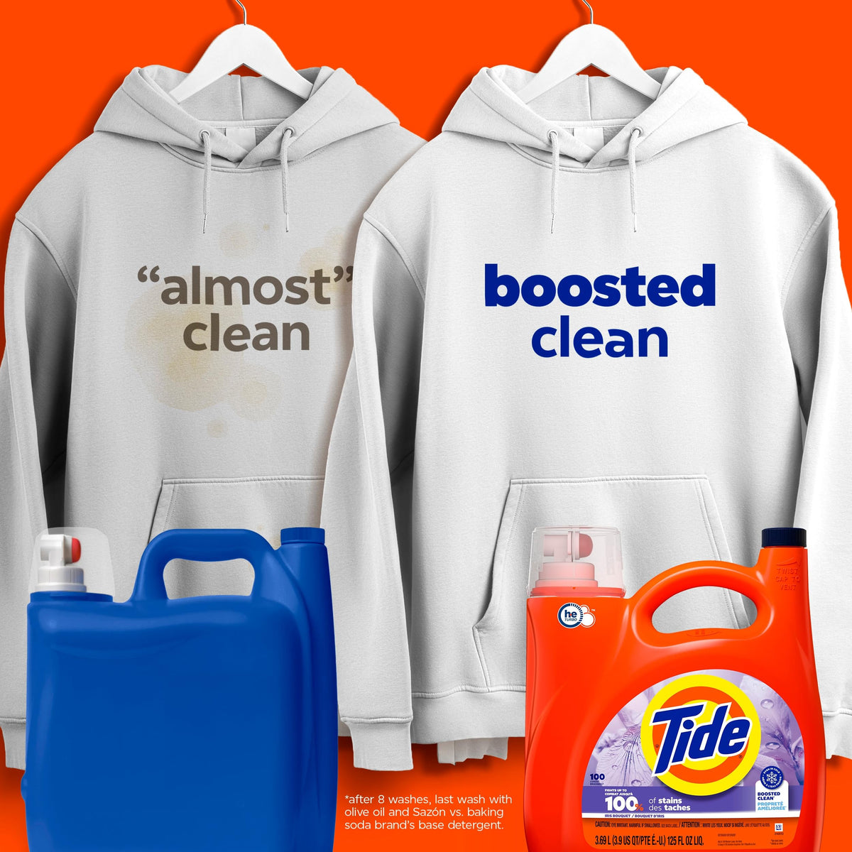 Tide Liquid Laundry Detergent, Iris Bouquet, 100 Loads, 3.69 L