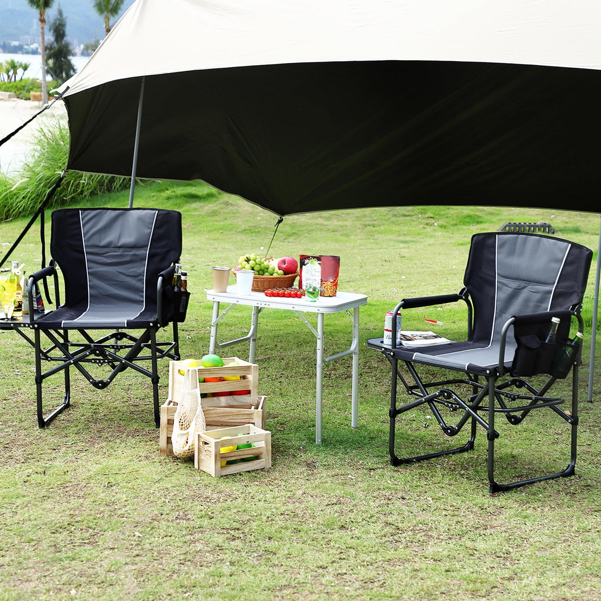 Oversized Heavy Duty Folding Camping Director Chair