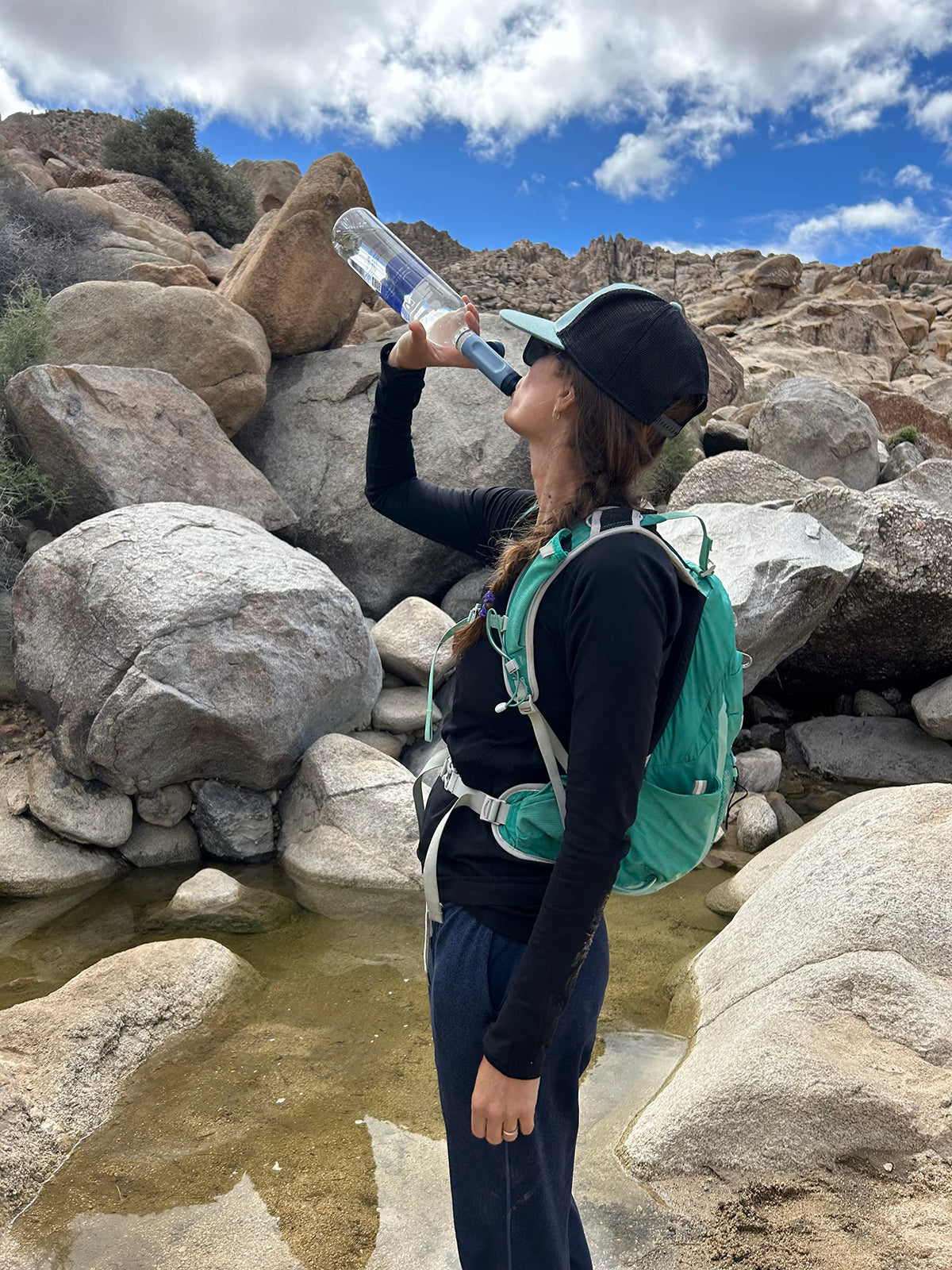 LifeStraw Peak Series Solo Personal Water Filter, Mountain Blue