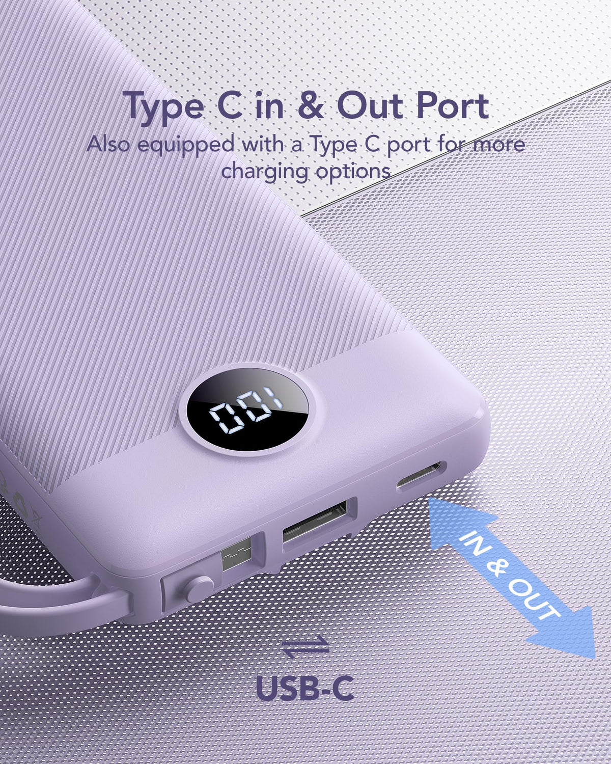 VRURC Portable Charger Power Bank, 10000mAh
