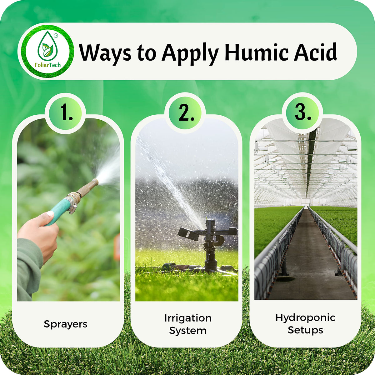 FoliarTech Humic Acid Organic Lawn Fertilizer, 4L