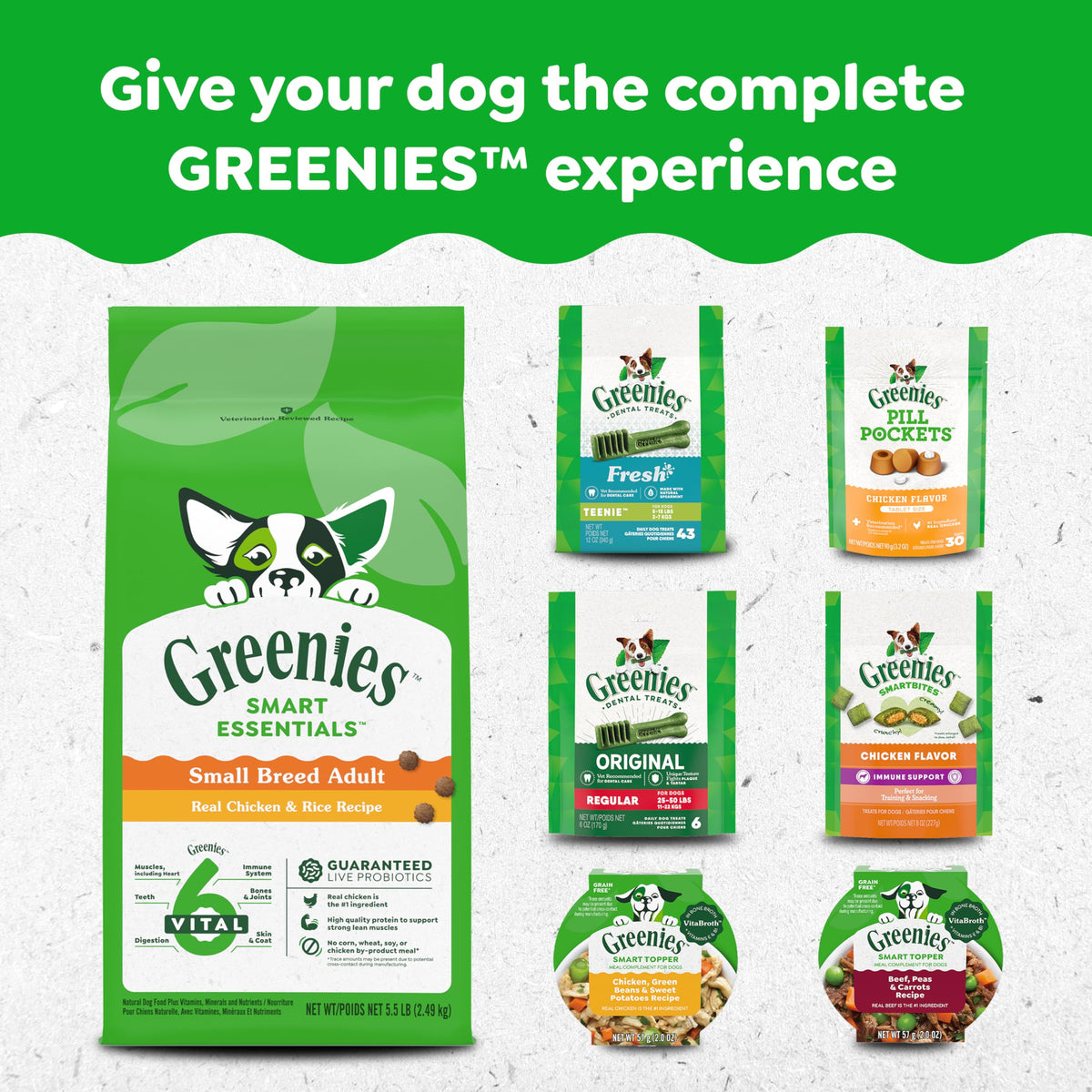GREENIES Original Large Dental Dog Treats, 34 Count