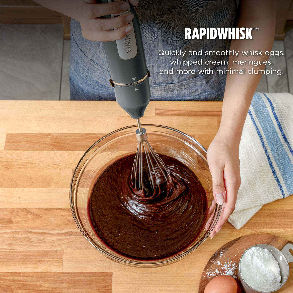 Ninja Immersion Blender & Whisk, 4oz/120mL, Dark Grey, CI201CGY
