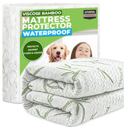 Utopia Bedding Waterproof Bamboo Mattress Protector, Twin XL
