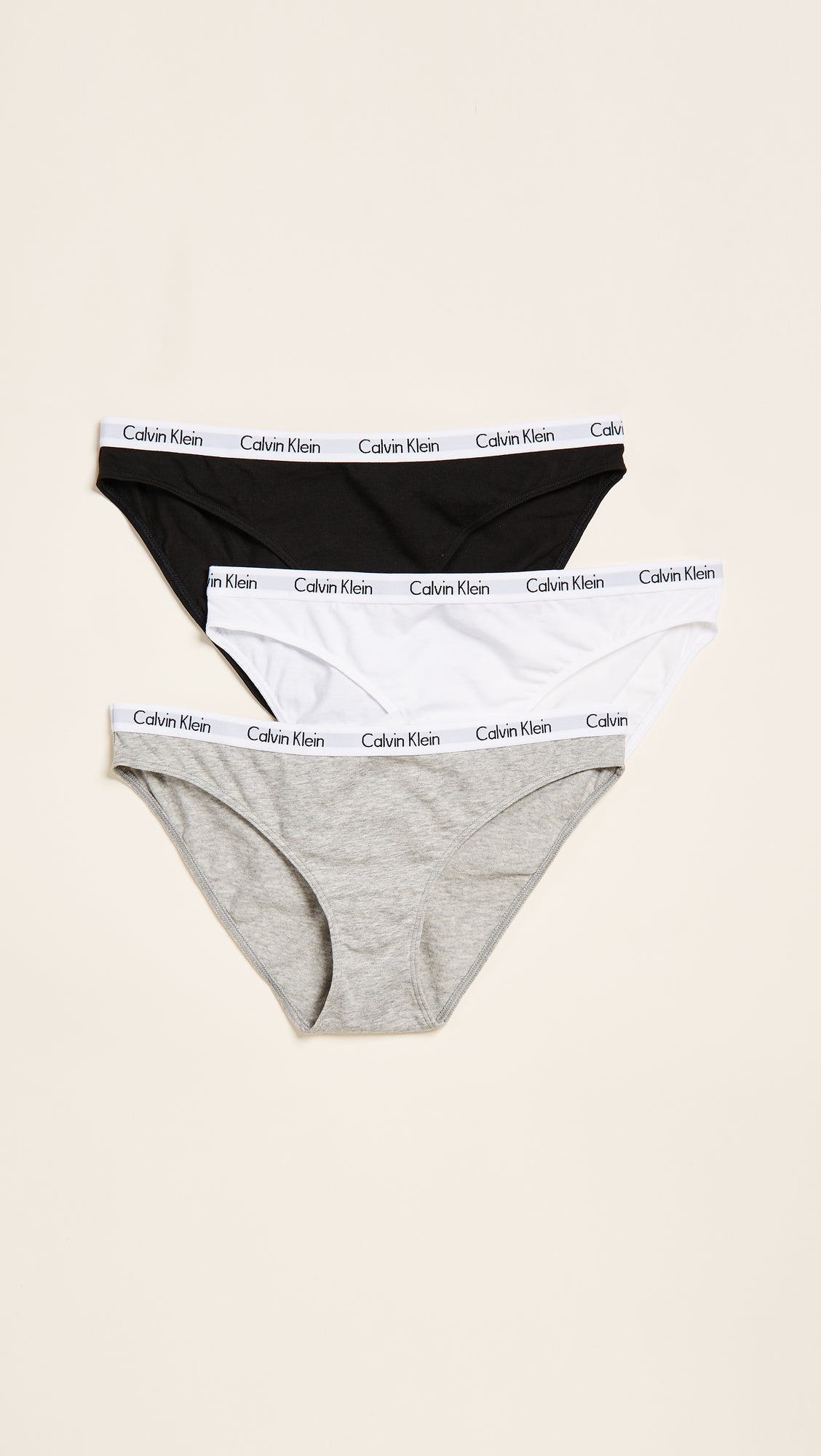Calvin Klein Women's Carousel Bikini Panty, Small, Pack of 3