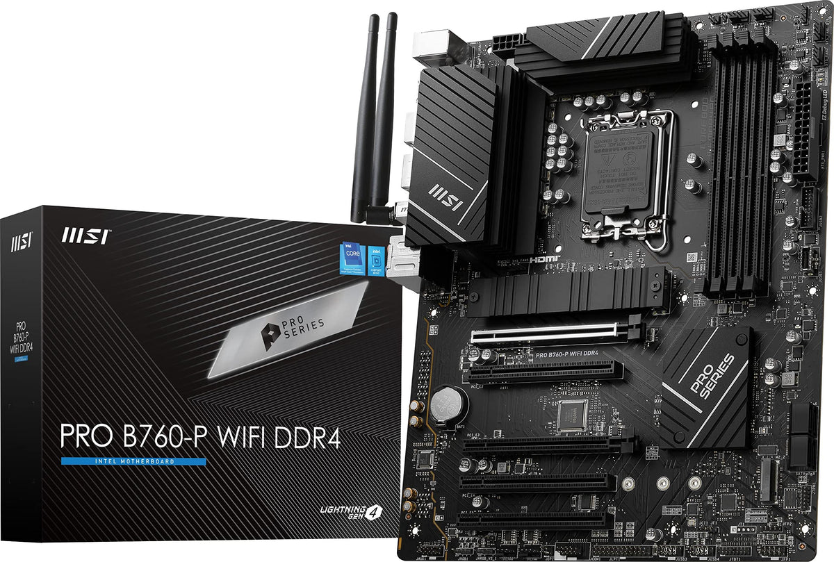 MSI PRO B760-P WiFi DDR4 ProSeries Motherboard, LGA 1700
