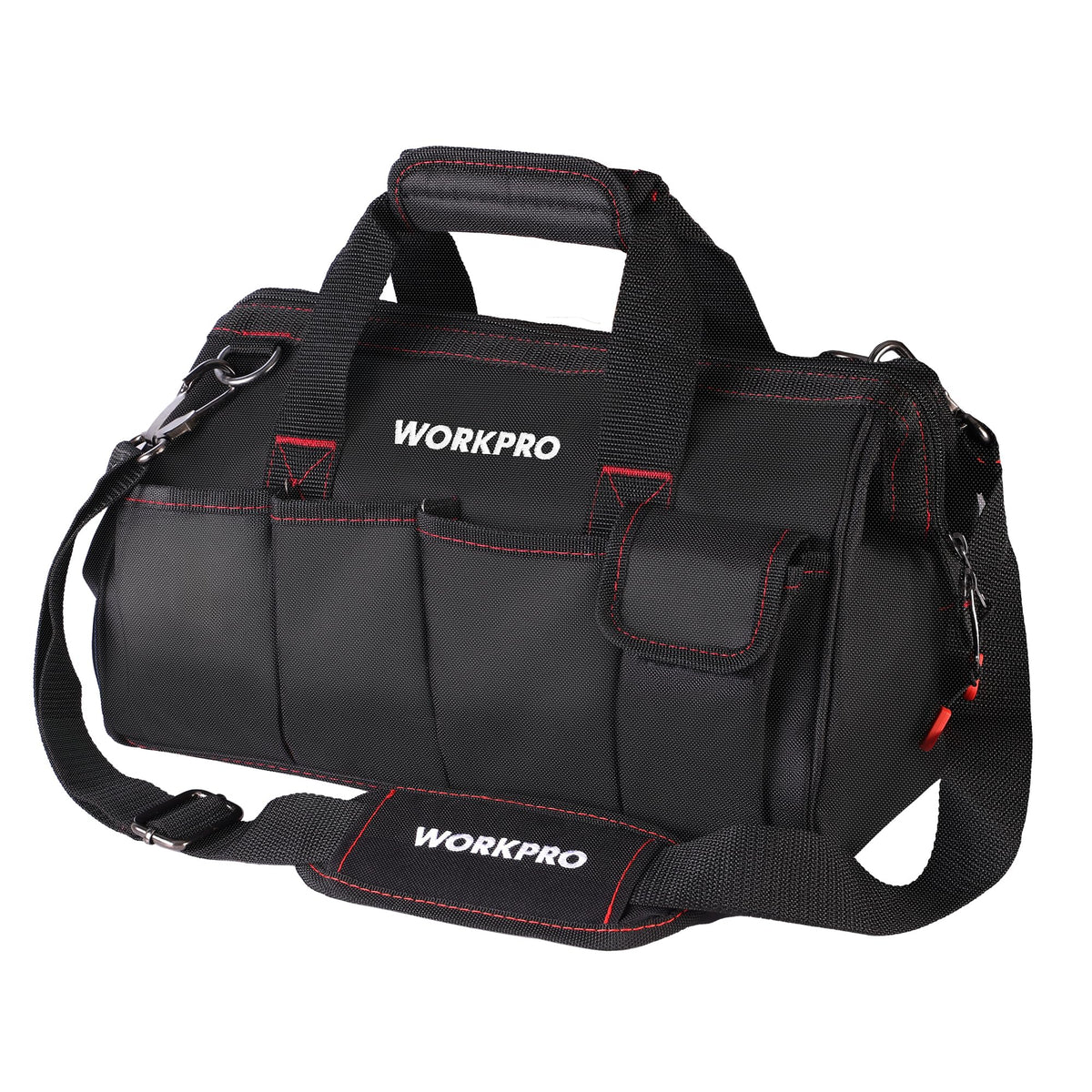 WORKPRO Close Top Wide Mouth Tool Bag, 14"