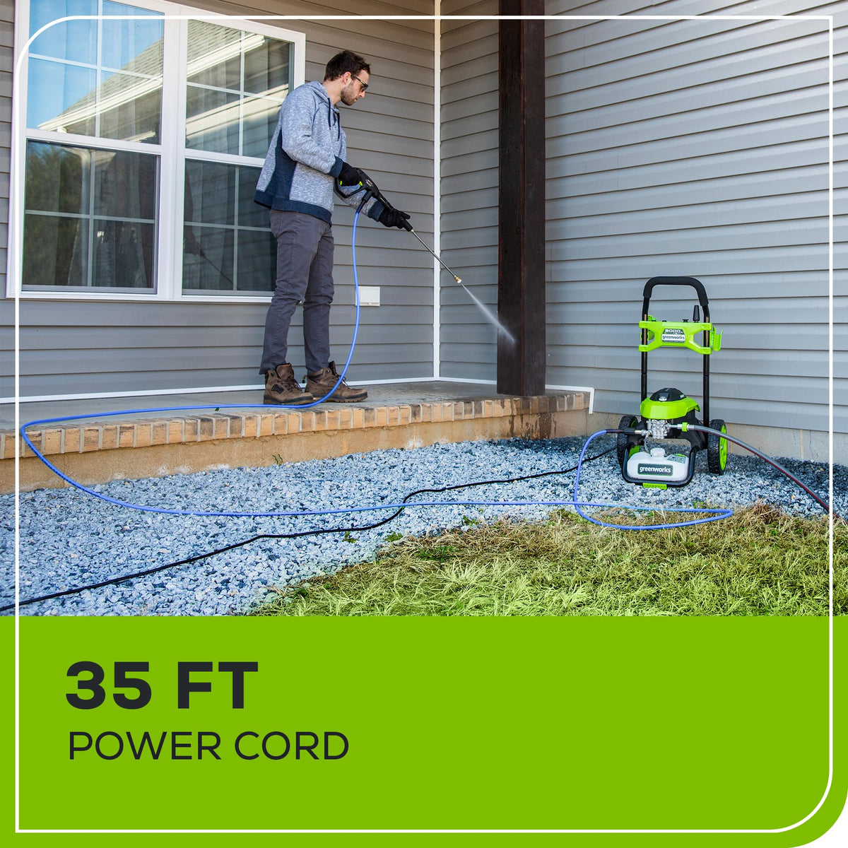 Greenworks 2000 PSI 1.2 GPM Cold Water Electric Pressure Washer