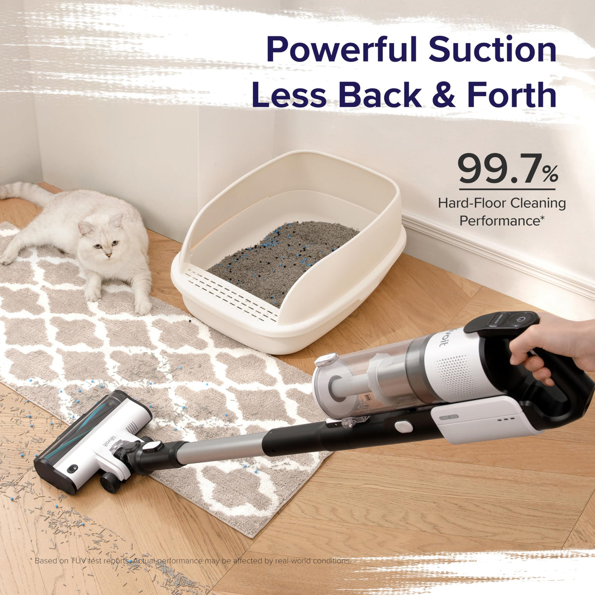 Levoit Cordless Stick Vacuum Cleaner, 50 Minute Runtime