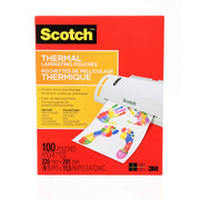 Scotch Thermal Laminating Pouches, 9 x 11.5 In, 100 Count