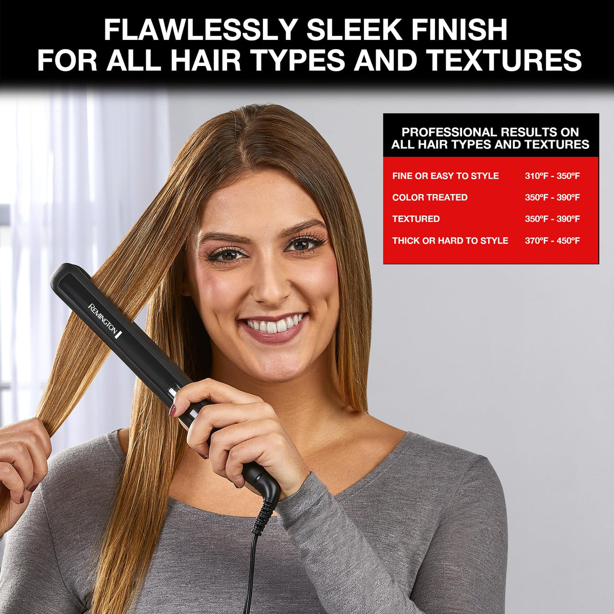 Remington 1 in Anti-Static Flat Iron, Purple, S5500