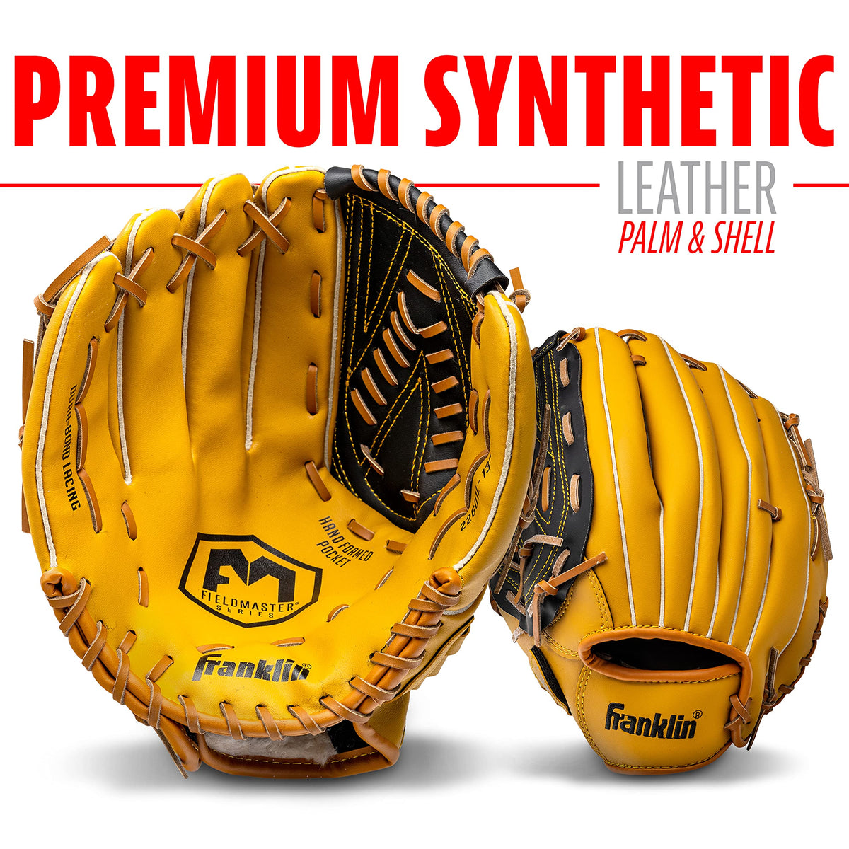 Franklin Sports Field Master Baseball Glove, 13", Left Hand Throw