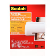 Scotch Thermal Laminating Pouches, 8.97 x 11.45 in, 5-Mil, 50 Pouches