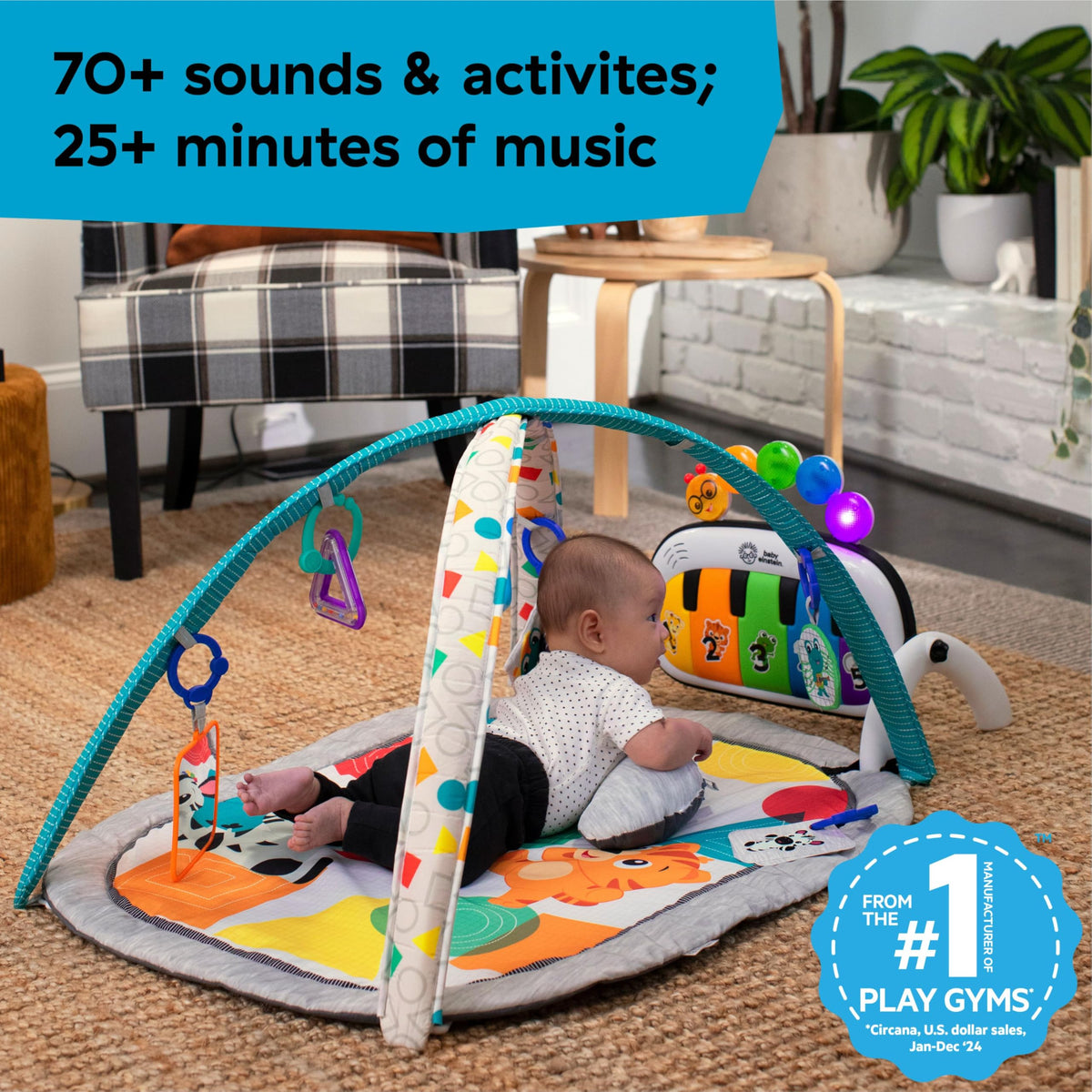 Baby Einstein 4-in-1 Kickin' Tunes Music and Language Play Gym