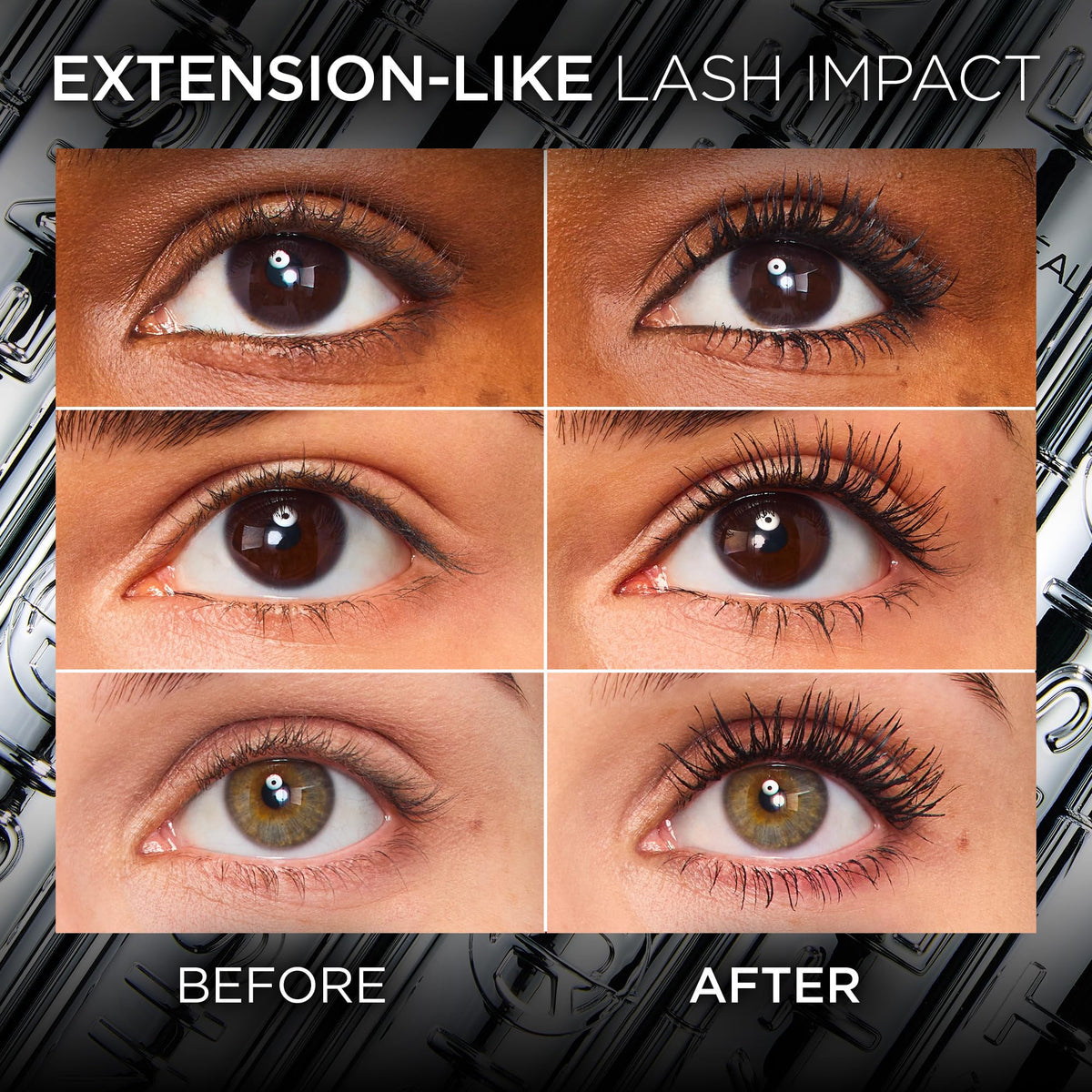 L’Oréal Paris Extensionist Mascara, True Brown, 9.9 mL