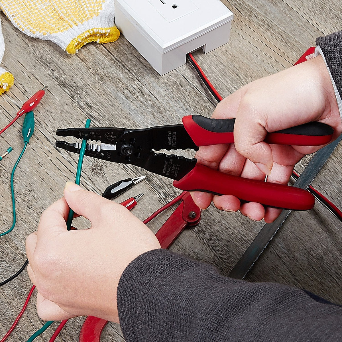 WGGE WG-015 8" Wire Stripper & Crimping Tool