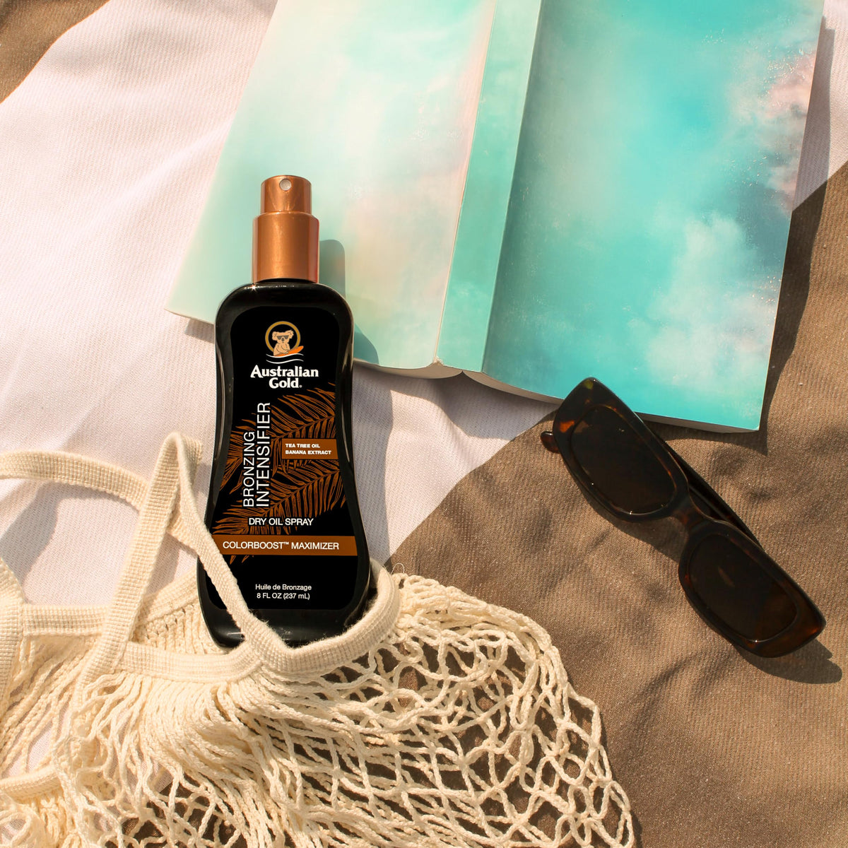 Australian Gold Bronzing Intensifier Dry Oil Spray, AGDOBS, 8 oz