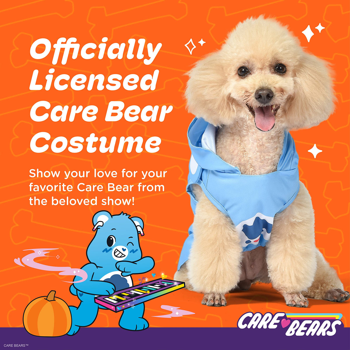 Care Bear for Pets Halloween Grumpy Bear Sleeveless Hoodie Dog Costume