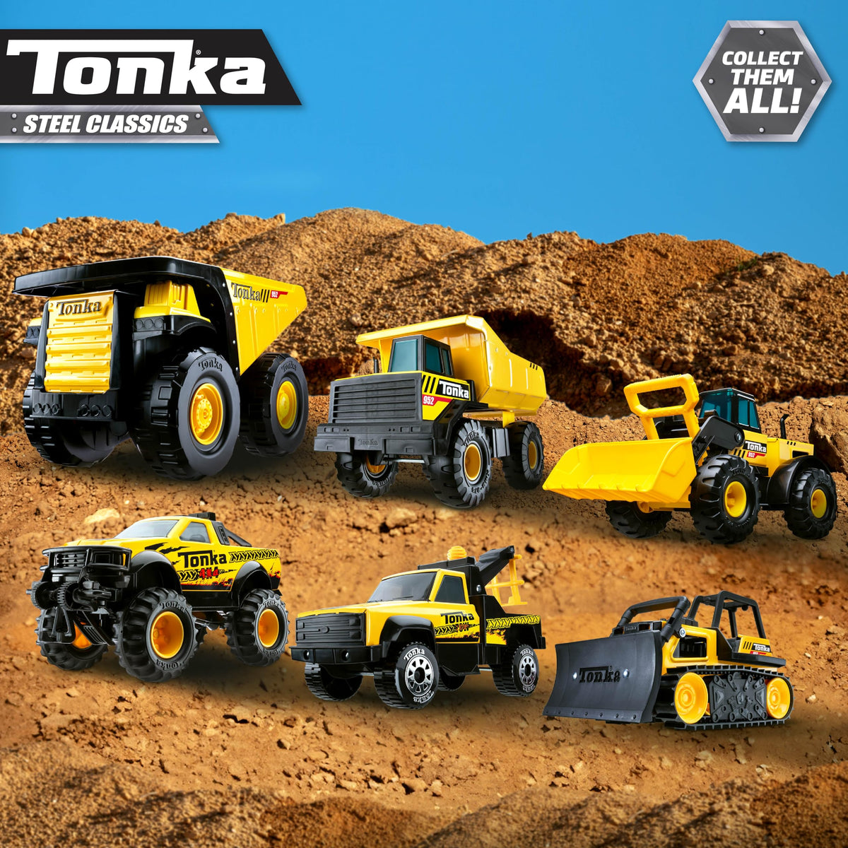 Tonka Steel Classics 4x4 Pickup Truck, Yellow