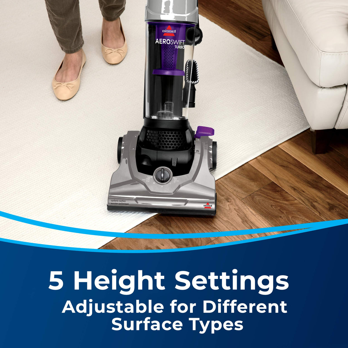 Bissell AeroSwift Turbo Compact Upright Vacuum, 1808B