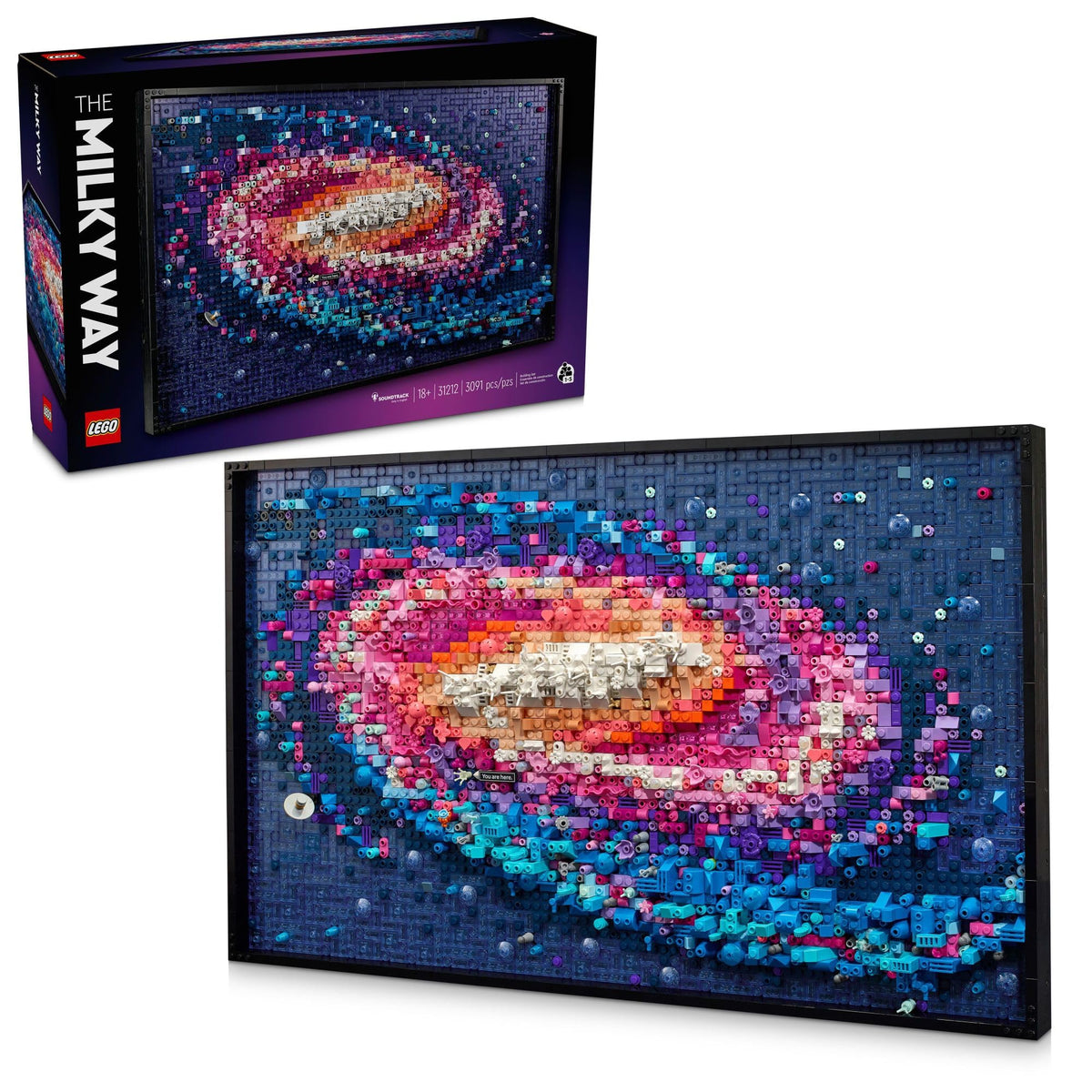 LEGO Art The Milky Way Galaxy Wall Art Building Set for Adults, 31212