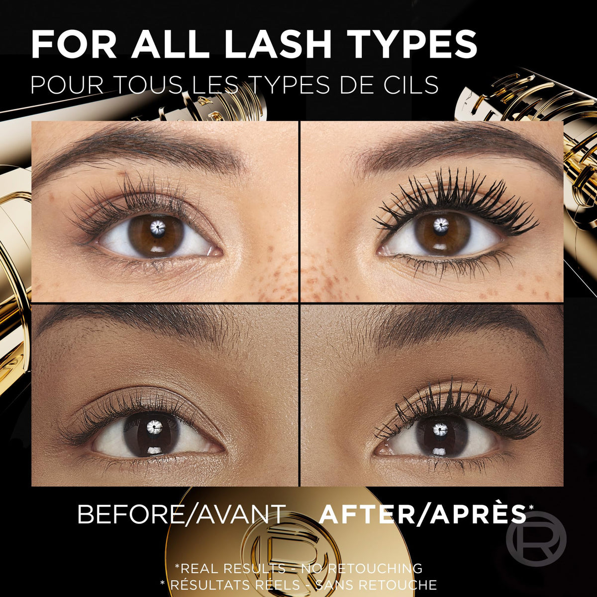 L'Oréal Paris Voluminous Panorama Mascara, Blackest Black, 0.33 fl oz