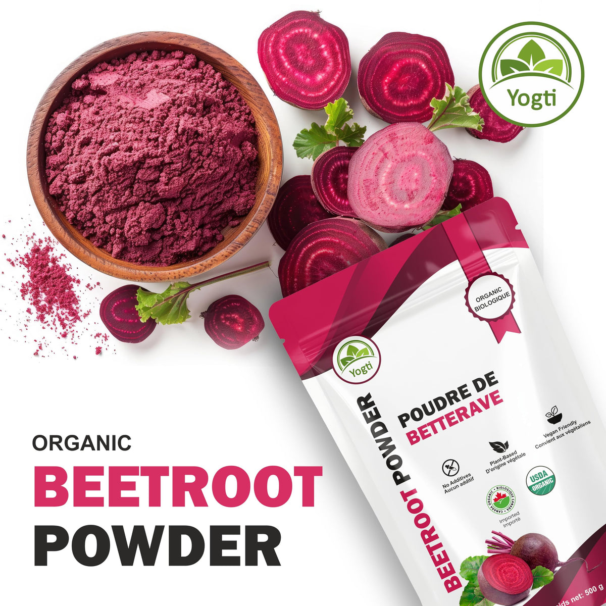 Yogti Organic Beetroot Powder, 500g