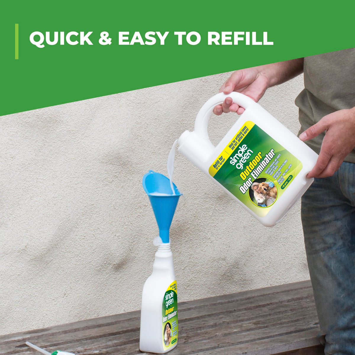 Simple Green Outdoor Odour Eliminator for Pets, 1 Gallon Refill