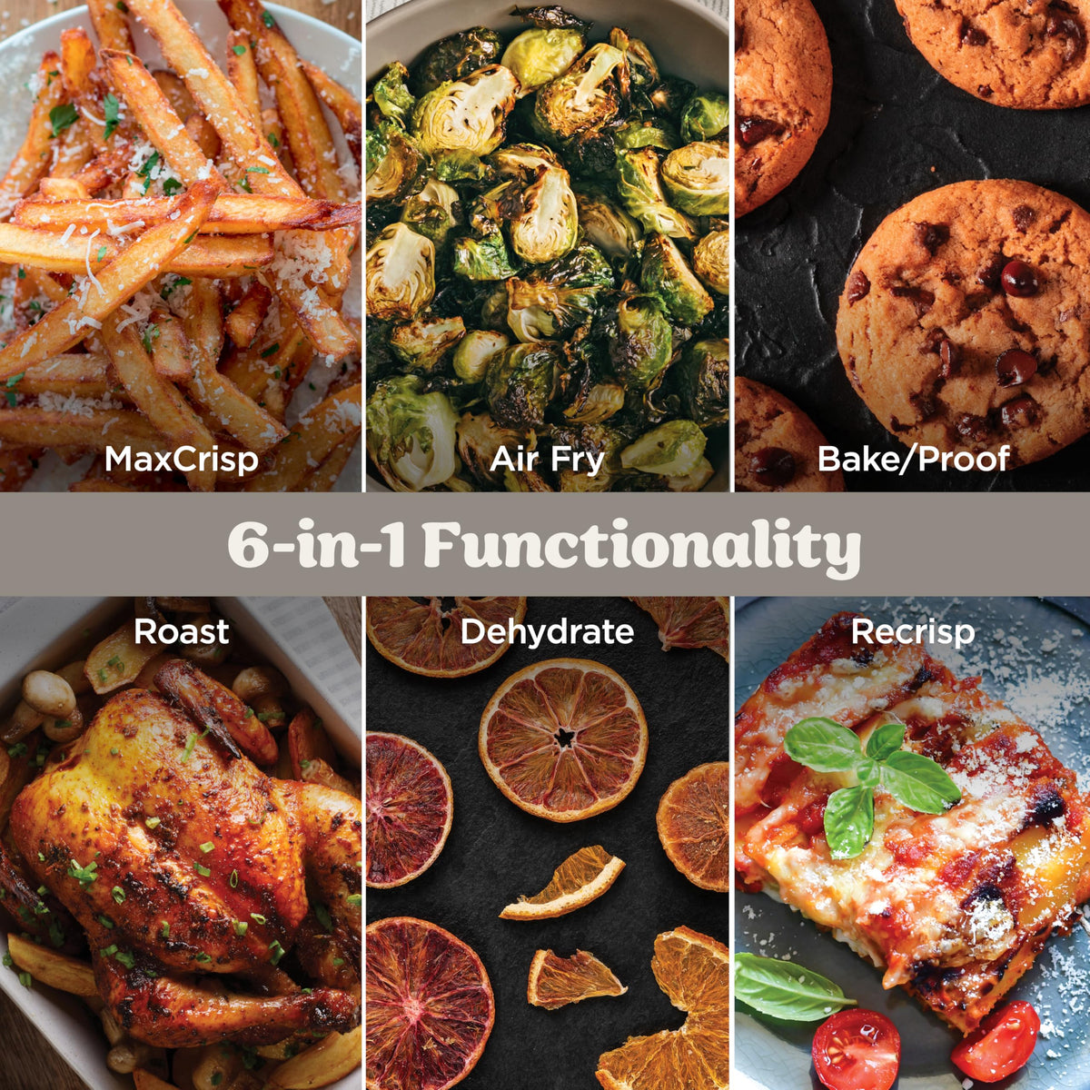 Ninja Crispi Pro 6-in-1 Glass Air Fryer, Bone, AS101CLG