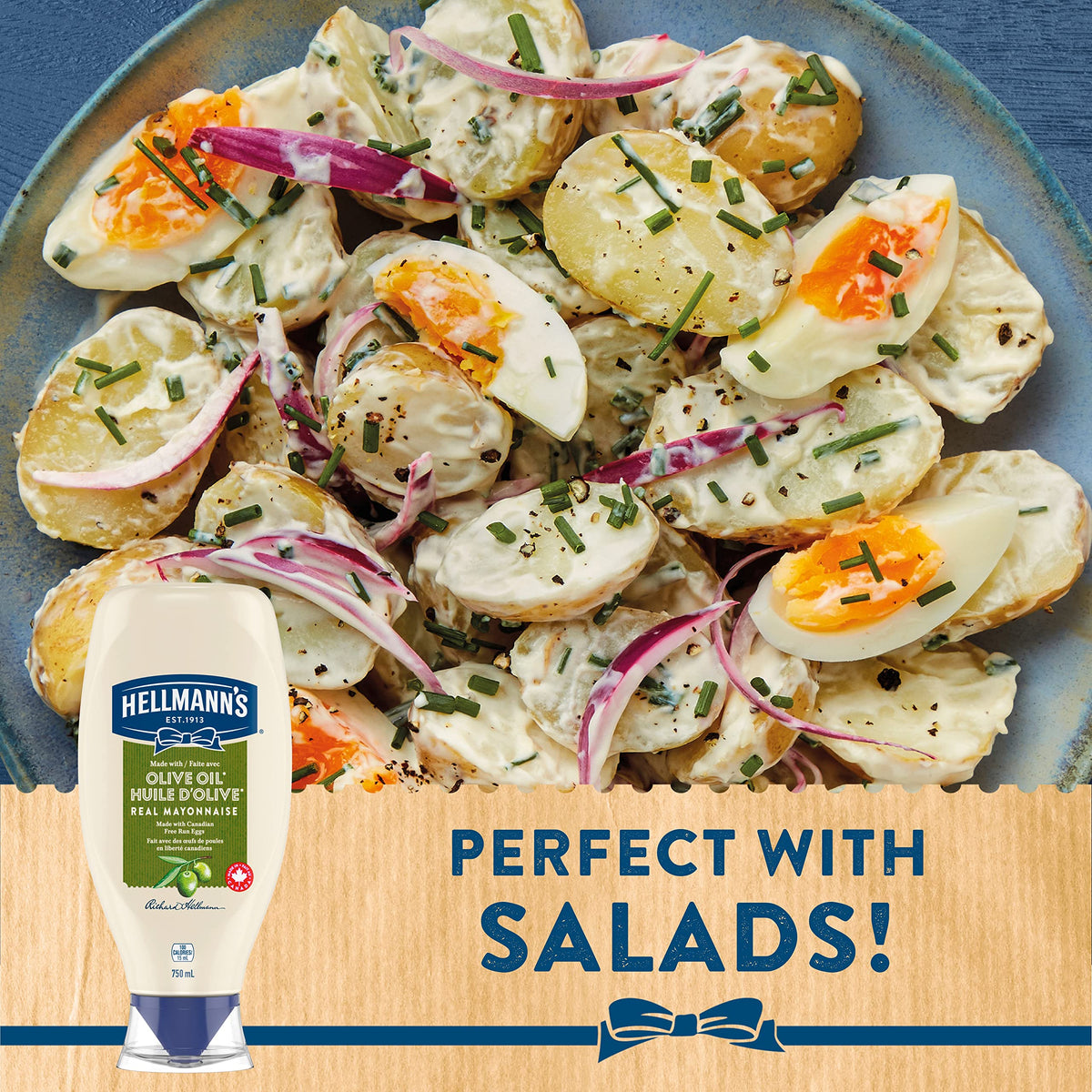 Hellmann's Olive Oil Mayonnaise, 750 ml
