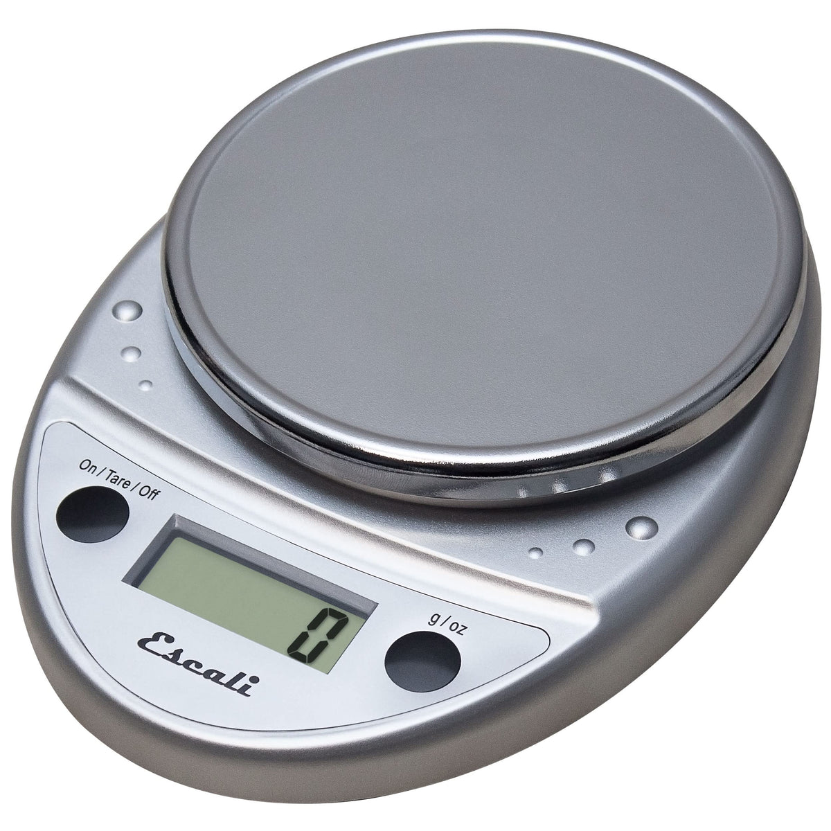 Escali Primo Digital Food Scale, Chrome, 8.5 x 6 x 1.5 inches
