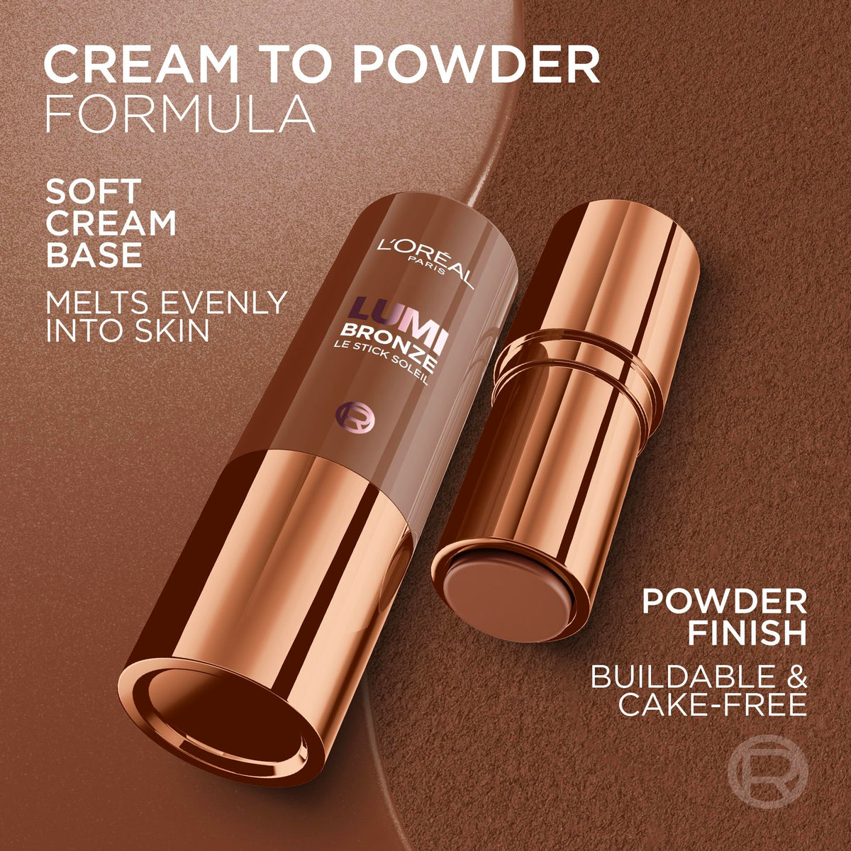 L'Oréal Paris Lumi Bronzer Le Stick Soleil, 110 Toasted Sunlight, 9 g
