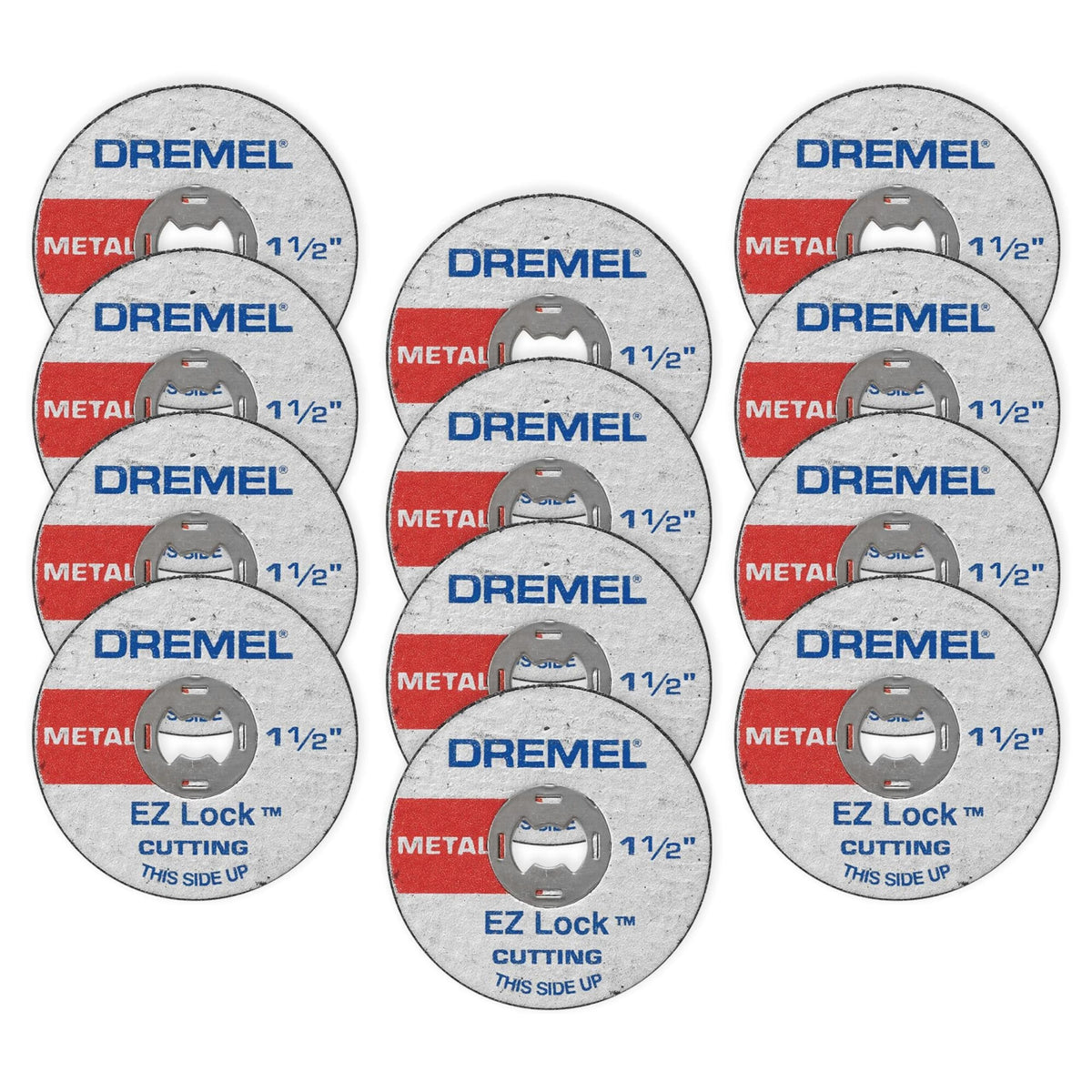 Dremel EZ456B 1 1/2-Inch EZ Lock Cut-Off Wheels, 12 Pieces