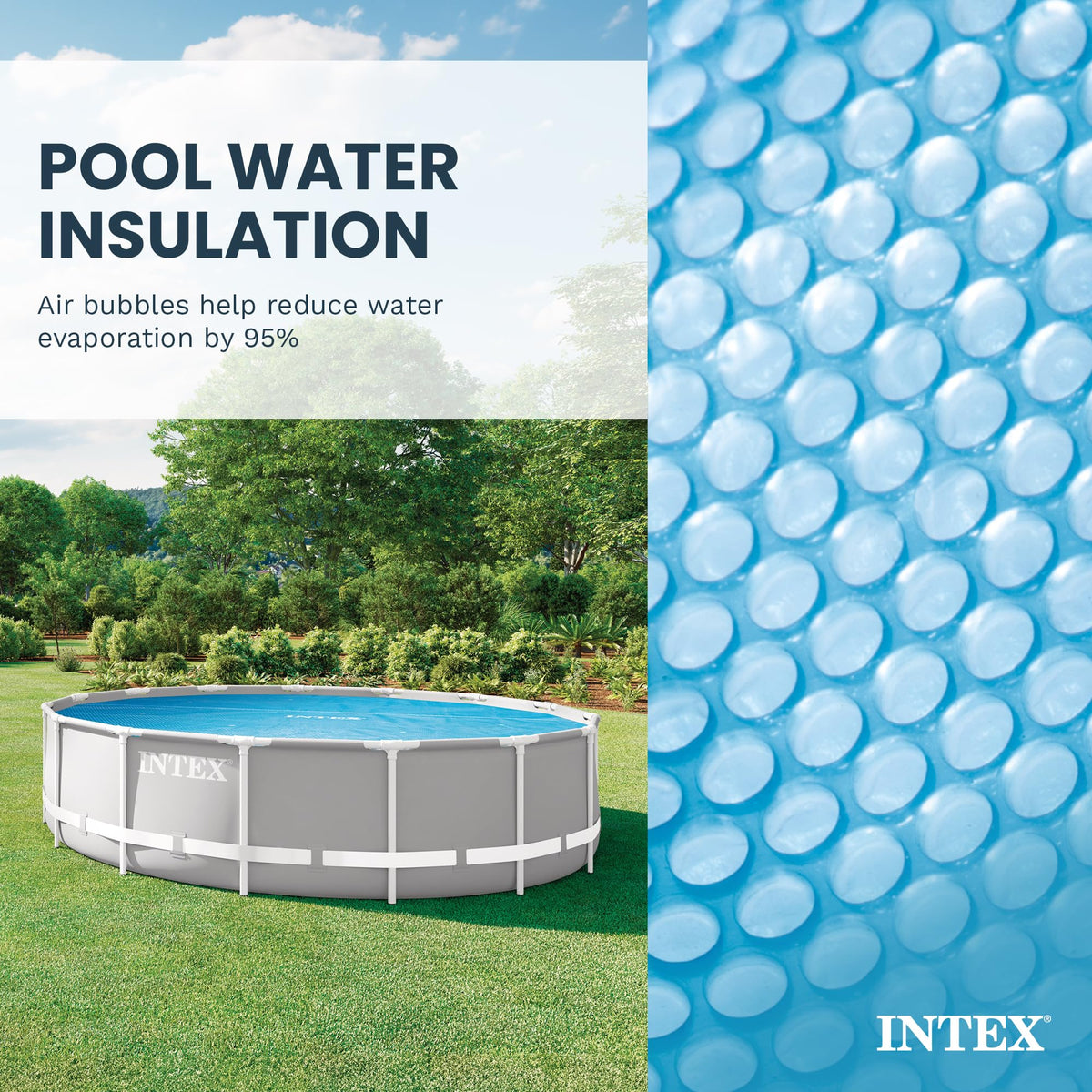 Intex Solar Pool Cover for 18 ft Easy Set & Frame Pools