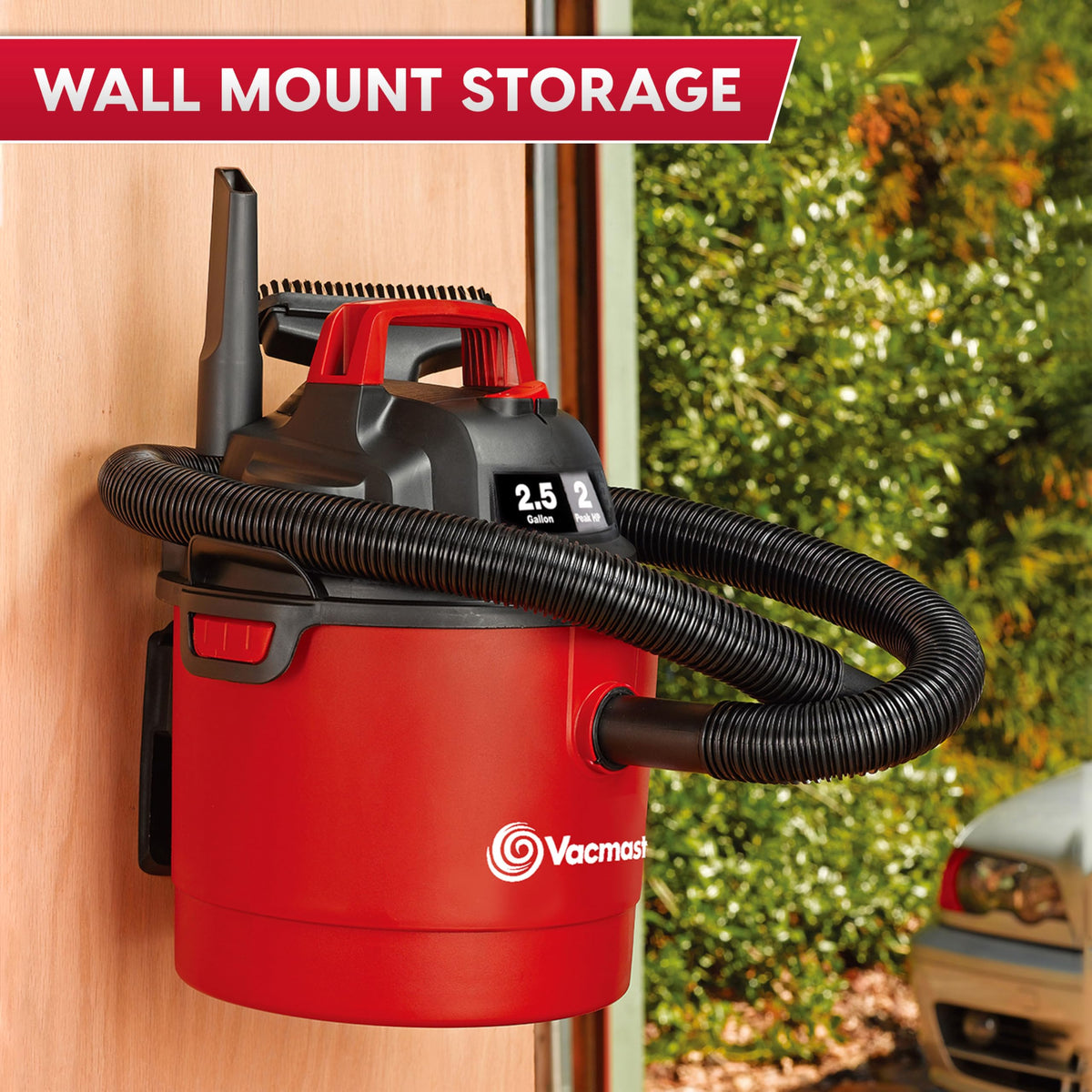 Vacmaster Red Edition VOM205P Wet Dry Shop Vacuum, 2.5 Gallon