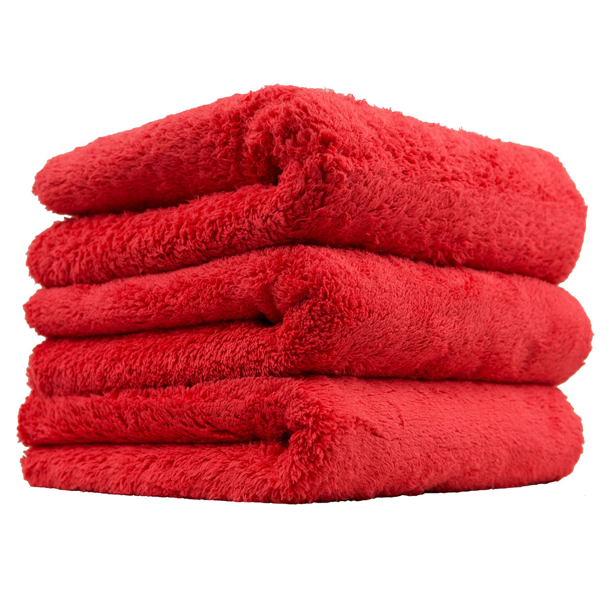 Chemical Guys Happy Ending Microfiber Towel, Red, 16 In, 3 Pack