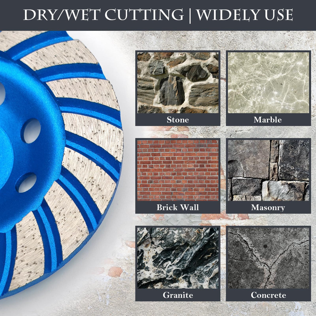 SWIGRANCE Diamond Concrete Grinding Cup Wheels, 4-1/2" (2 Pack)