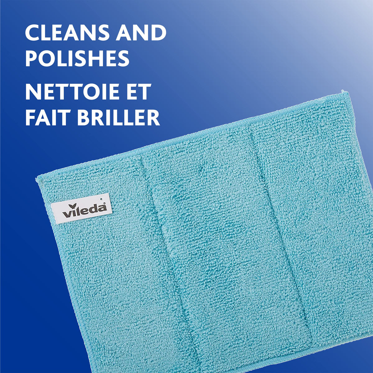 Vileda Bathroom Cleansing Set, Magic Mop, Refill, Microfibre Cloth