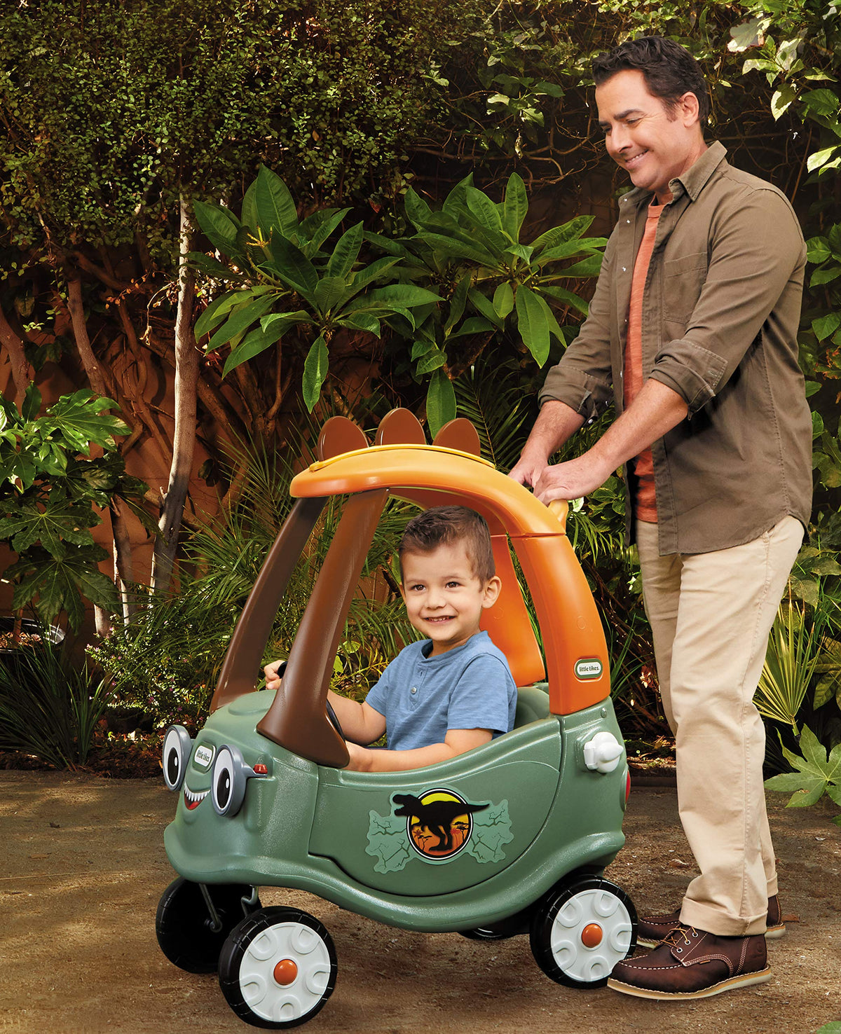 Little Tikes T-Rex Cozy Coupe Ride-On Car, Multicolor, Large