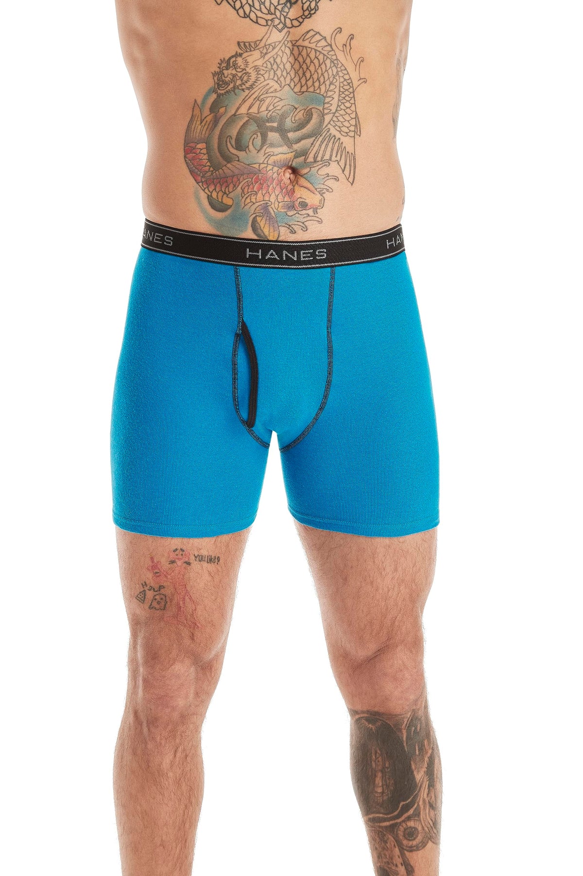 Hanes Men's FreshIQ Ringer Boxer Brief, 4 Pack, Assorted, Medium