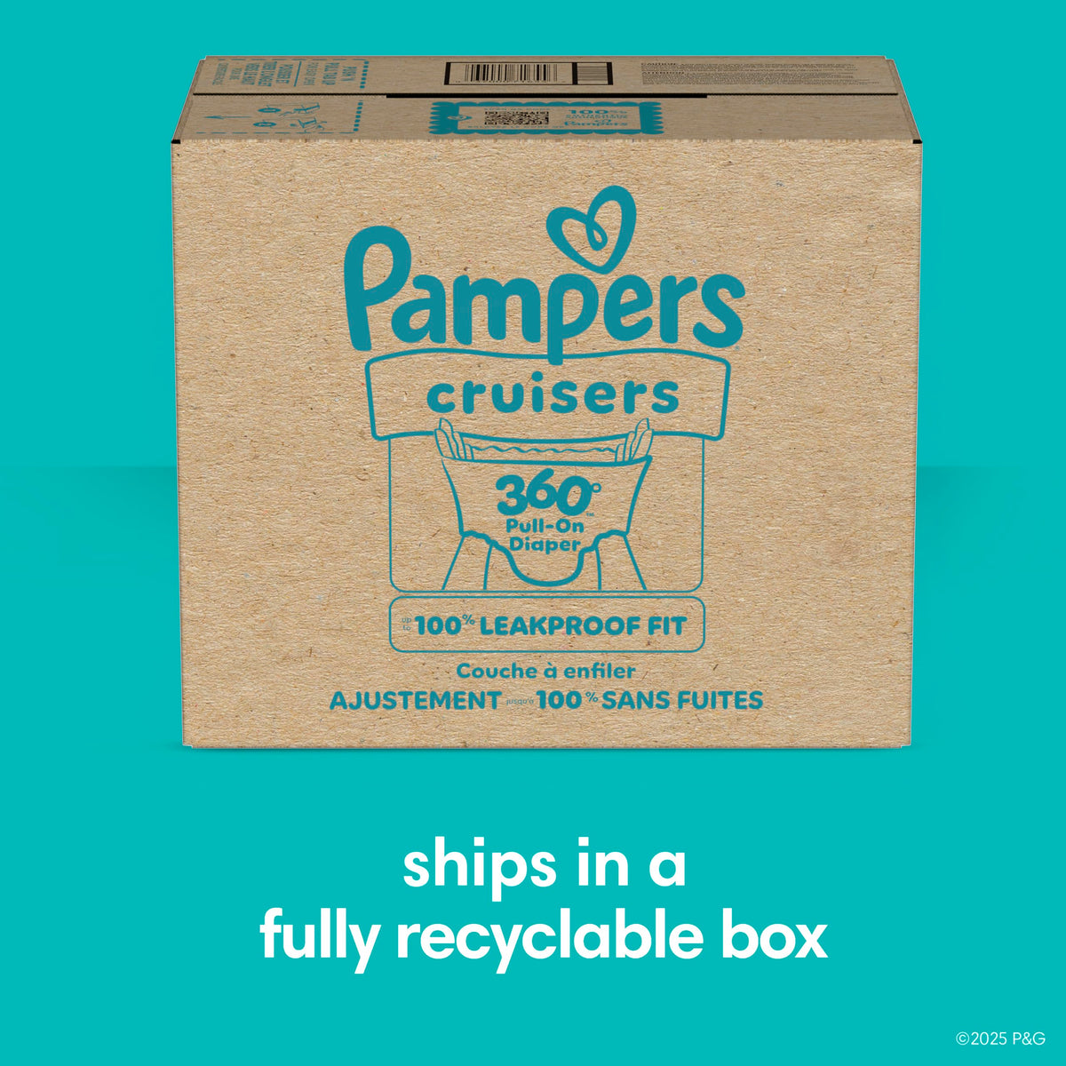 Pampers Cruisers 360 Pull-On Diapers, Size 6, 104 Count